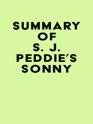 cover image of Summary of S. J. Peddie's Sonny
